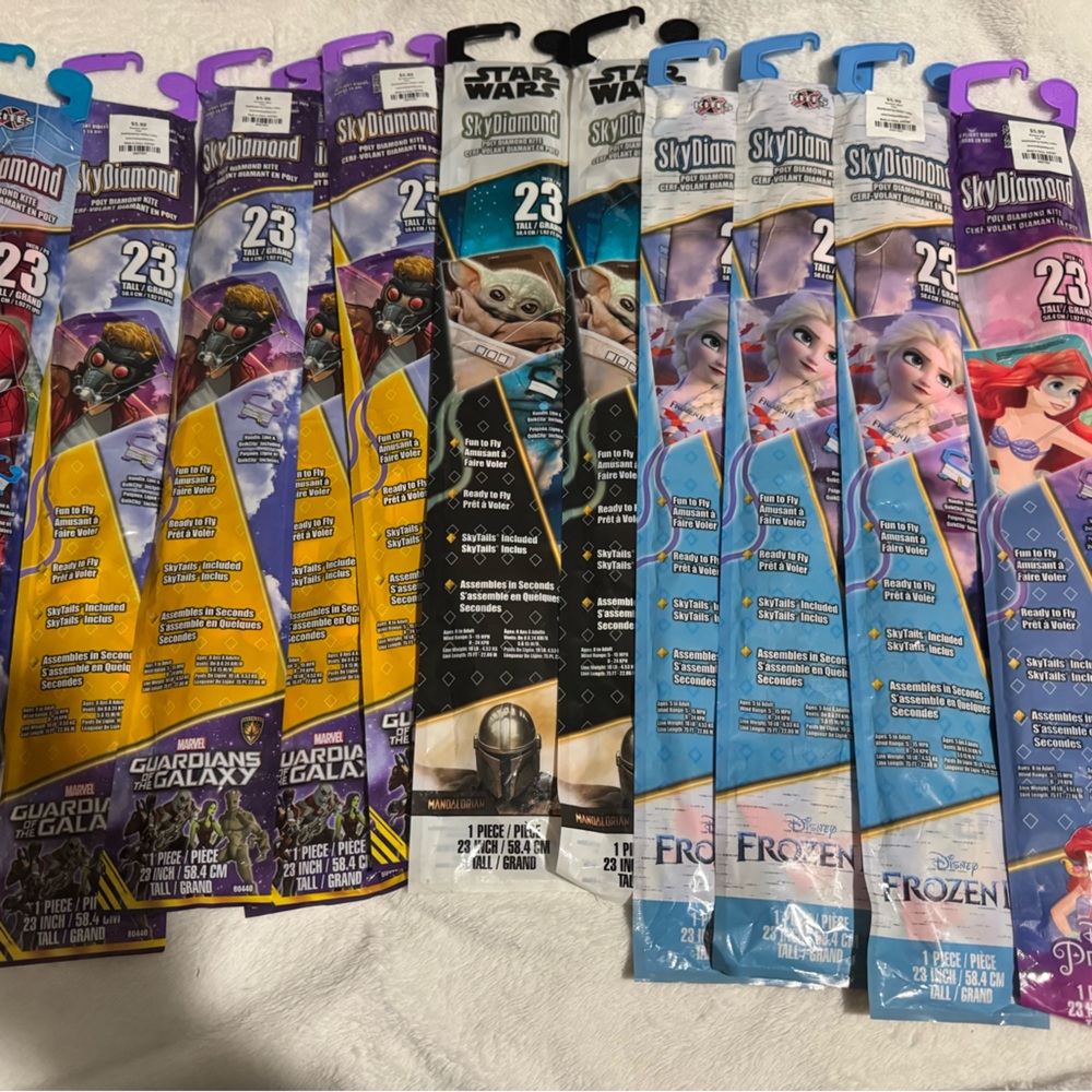 Assorted Kids' kites with Characters